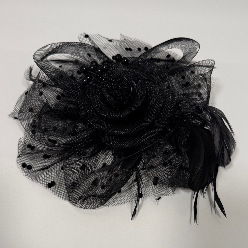 Elegant Black Fascinator